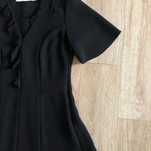 & Other Stories Black Dress with Details on Neck in Size 4 - Picture 5 of 7